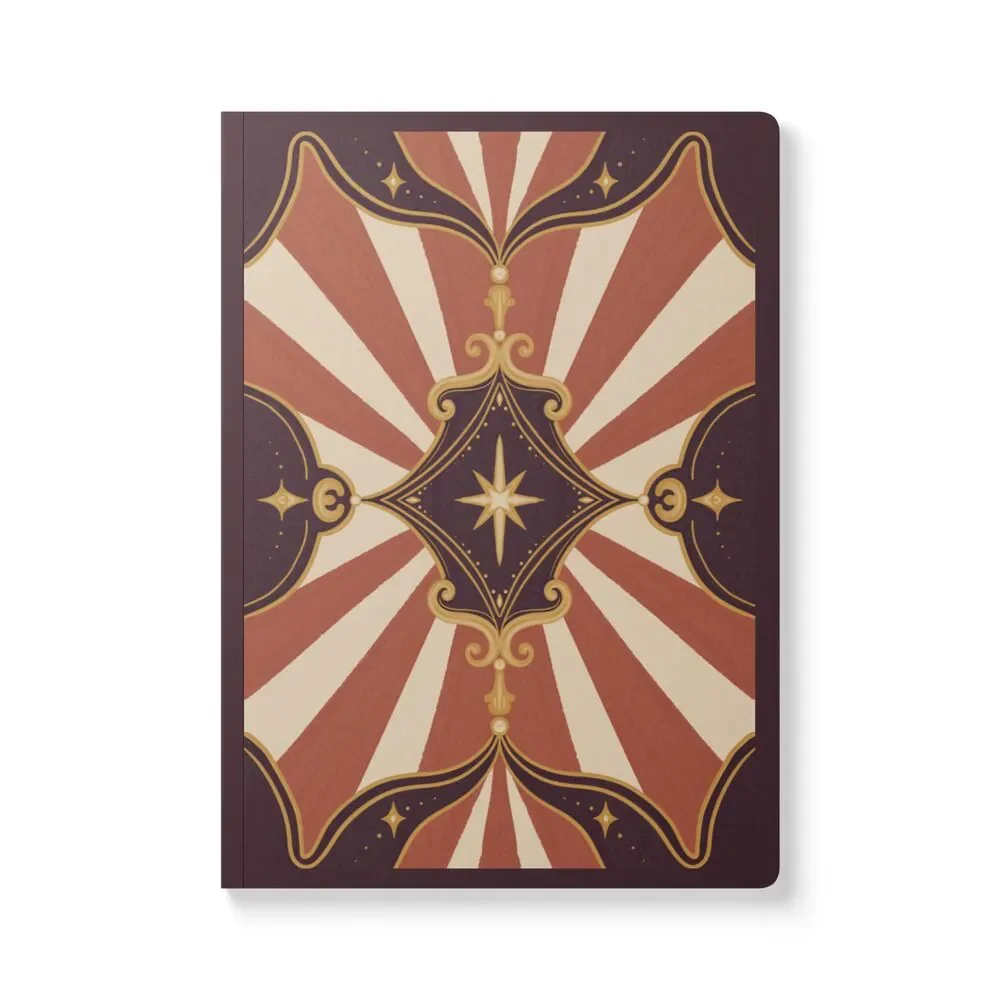 Vintage Circus Tarot Journal | Dark Academia Mystical Gift | Art Nouveau Occult